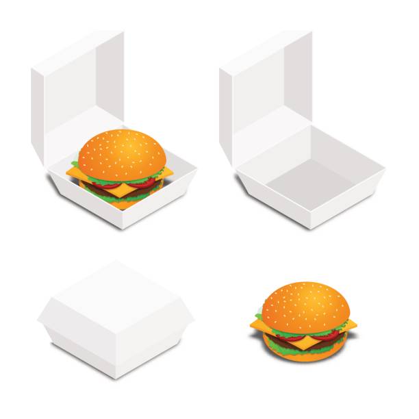 reihe von hamburger icons - menu fast food restaurant food beef stock-grafiken, -clipart, -cartoons und -symbole
