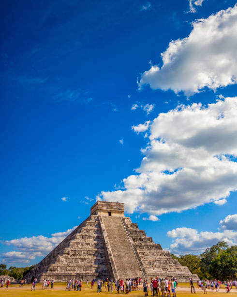 istock Beautiful architecture of Kukulkan pyramid in Chichen Itza, this pre-Columbian city situated in Mexico’s Yucatan state. 823615992