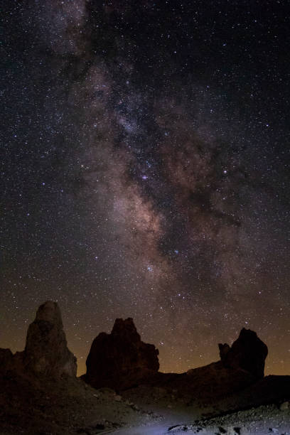 istock Desert landscape at night in California 823619084
