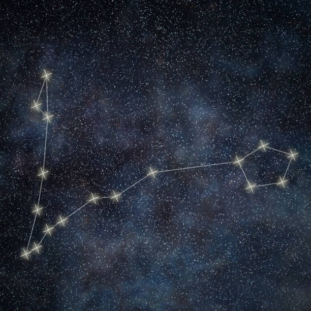istock Pisces Constellation. Zodiac Sign Pisces constellation lines Galaxy background 823626750