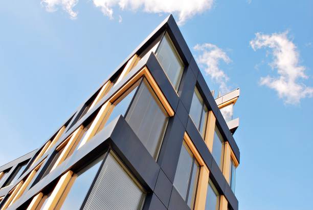 istock Modern building.Modern office building with facade of glass 823626798