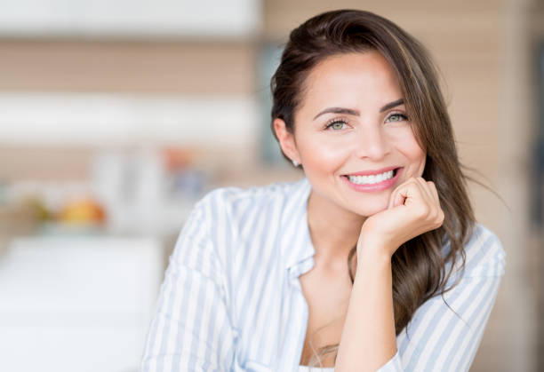 istock Beautiful woman at home 823632004