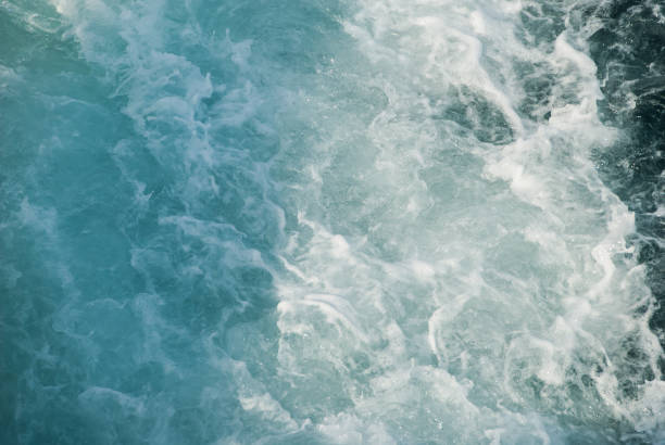 istock Sea color change when the ferry ship sailed. 823634404
