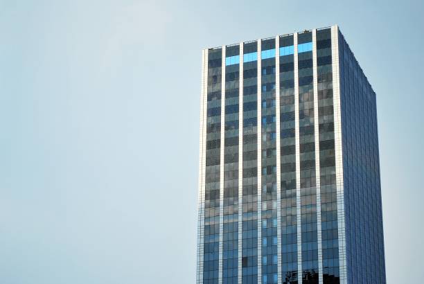 istock Modern building.Modern office building with facade of glass 823640498