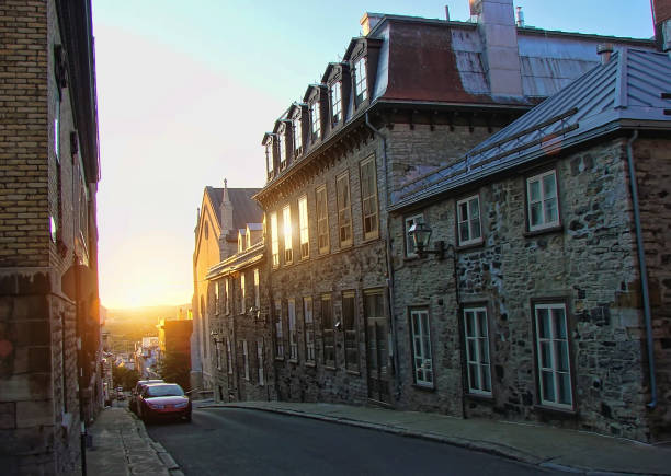 istock Quebec city streets at sunset 823643334