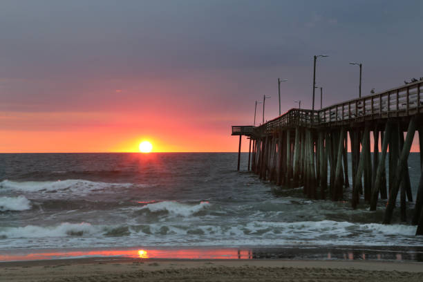 istock Sunrise at St. Augustine Beach Pier 823643946