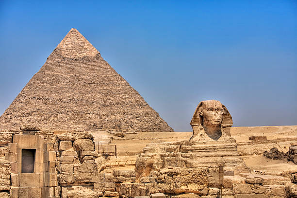 istock Sphinx and Great Pyramid of Khafre - HDR 82364399