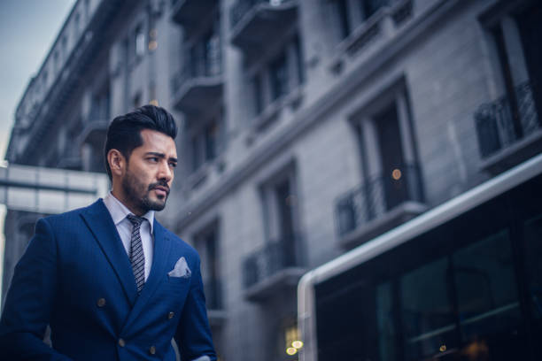 istock Attractive businessman on the way to work 823648402