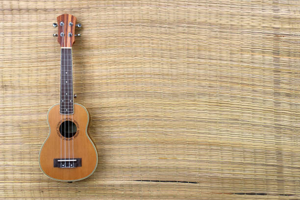 istock Ukulele and toys on the mat 823650924