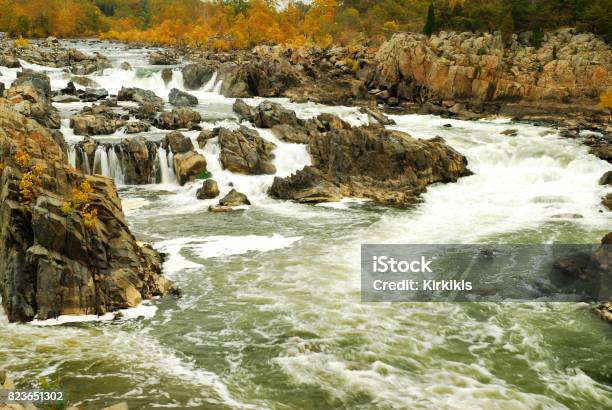 Great Falls Of The Potomac Stock Photo - Download Image Now - American Culture, Arts Culture and Entertainment, Autumn