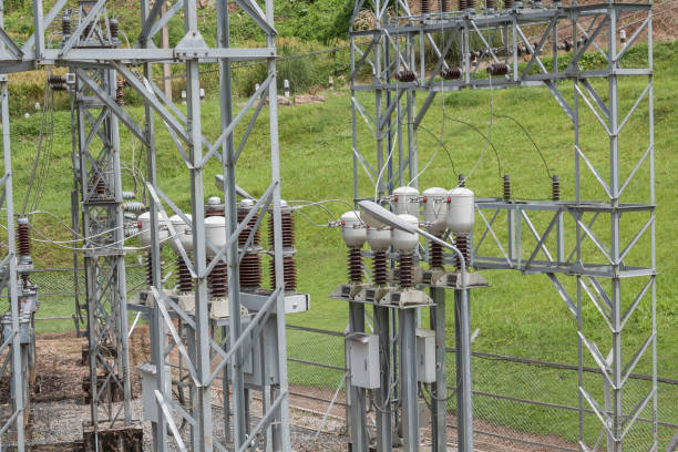 istock Electrical equipment in outdoor substation 823654670