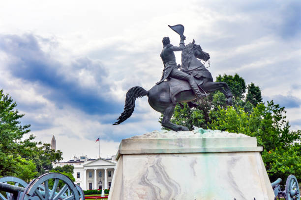 istock Jackson Statue Lafayette Park White House Pennsylvania Ave Washington DC 823660884