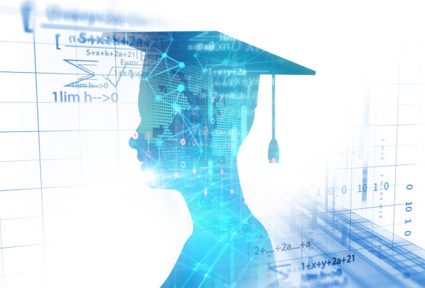 istock 3d rendering of virtual human silhouette on technology background illustration 823665264
