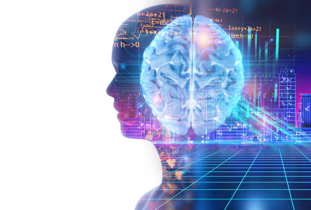 istock double exposure image of virtual human 3d illustration 823665484