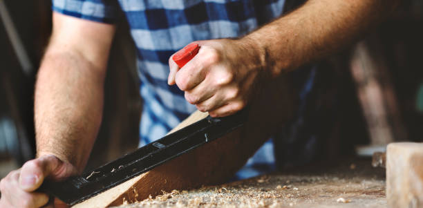 istock Carpenter Craftman Lumber Timber Woodwork Concept 823665904
