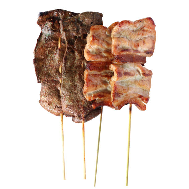 istock Pork grill isolated on white background 823668322
