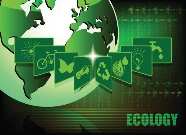 istock green background with symbols of ecology 823672242