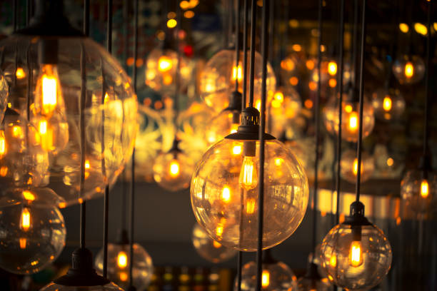 istock Tungsten lamp bulb, old vintage design style. 823672920