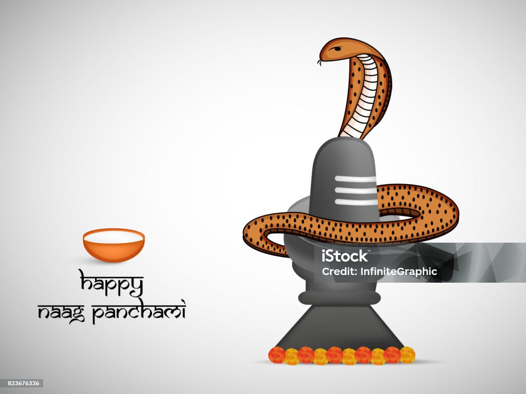 Illustration Of Hindu Festival Naag Panchami Background Stock ...