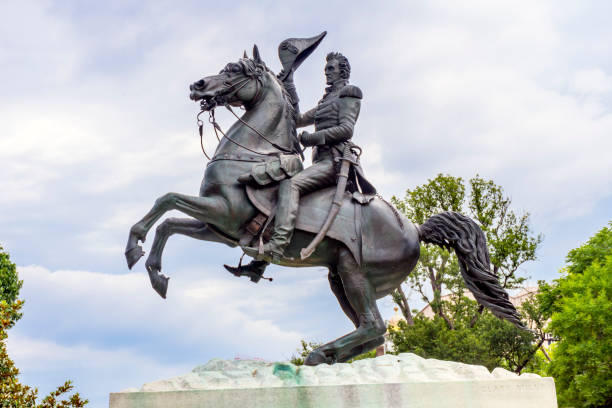 istock Jackson Statue Close Up Lafayette Park Pennsylvania Ave Washington DC 823686286