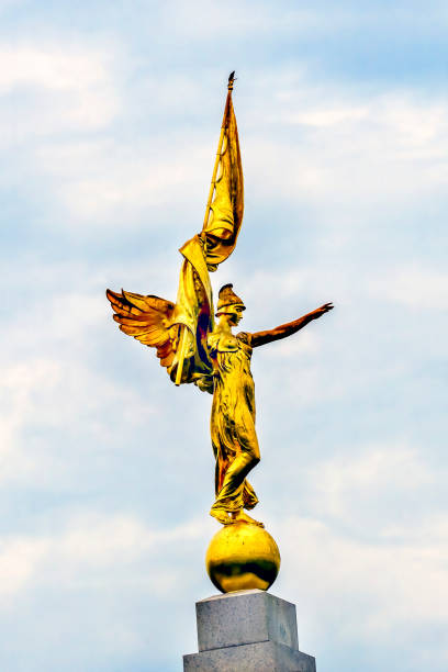 istock Golden Winged Victory Statue First Division Army Memorial Washington DC 823686408