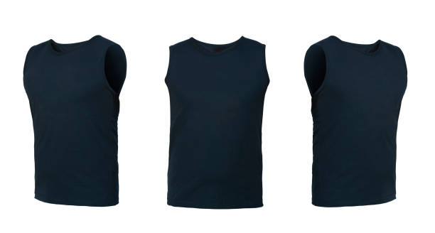 set of t-shirts isolated on white background