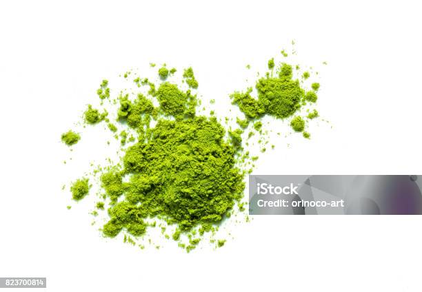 Green Matcha Tea Powder Stock Photo - Download Image Now - Ground - Culinary, Powder Snow, Green Color