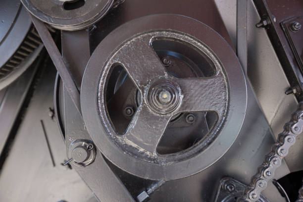 istock Belt transmission in agricultural machine 823708624