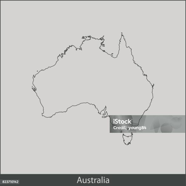 Abstract Aussie Map Australia Map Stock Illustration - Download Image Now - Abstract ...