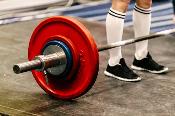 istock young athlete powerlifter deadlift in powerlifting competition 823712276
