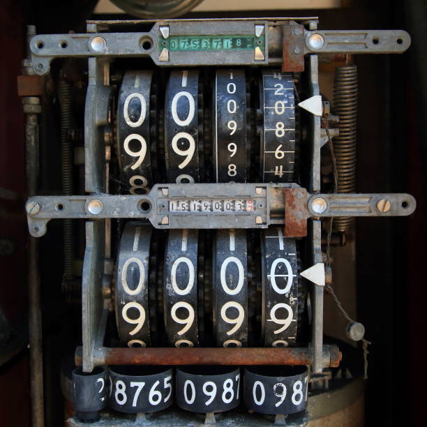 istock Detail of an old flow measurement 823712724