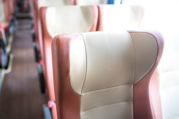istock leather chairs in the bus 823730374