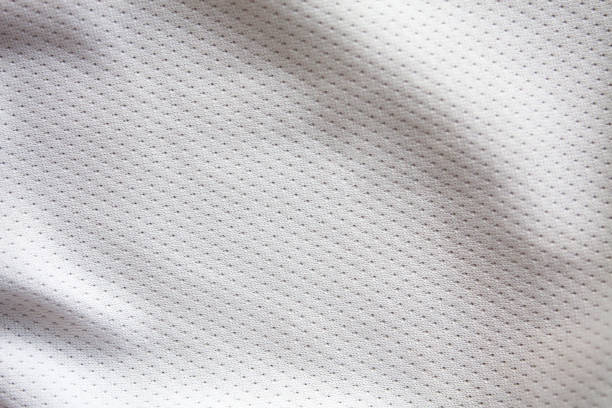 istock White sports clothing fabric jersey 823733160
