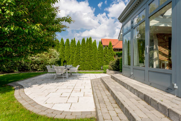 istock House exterior with terrace and trees 823740904