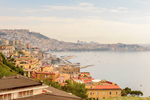 istock Panoramic view of Naples, Italy. 823743680
