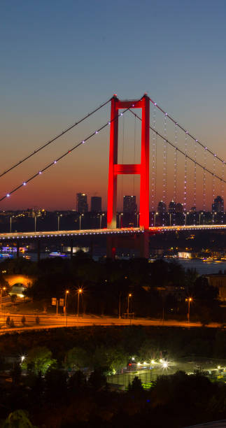 istock 15 july martyrs - Bosphorus bridge at sunset, Istanbul Turkey 823744060