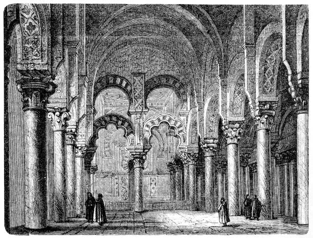 illustrations, cliparts, dessins animés et icônes de mosquée de cordoue - la mezquita cathedral illustrations