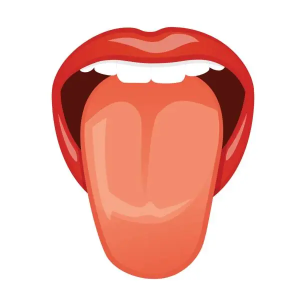 Vector illustration of Tongue