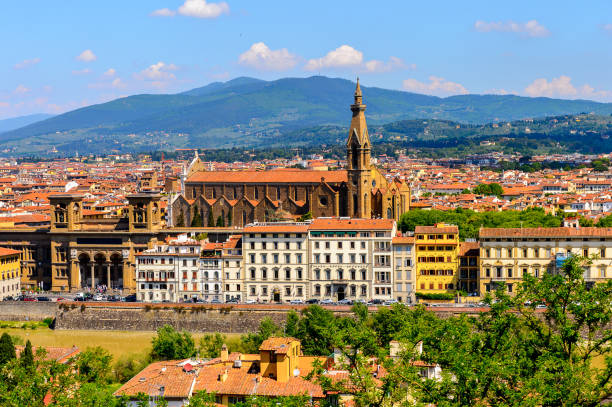 istock Florence, Italy. View from the Piazzetta Michelangelo. 823759012