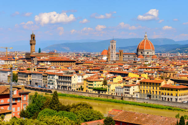 istock Florence, Italy. View from the Piazzetta Michelangelo. 823759180