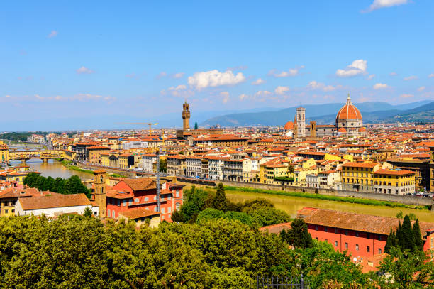 istock Florence, Italy. View from the Piazzetta Michelangelo. 823759182