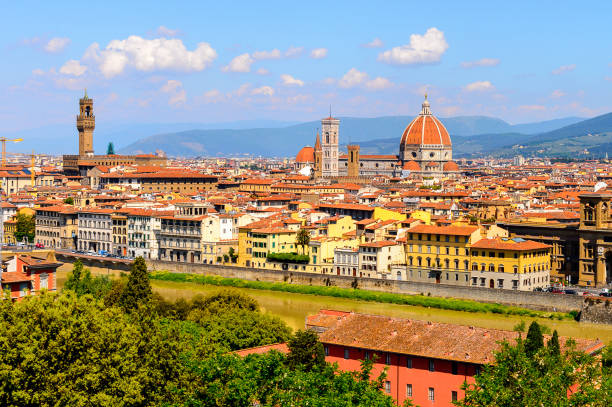 istock Florence, Italy. View from the Piazzetta Michelangelo. 823759328