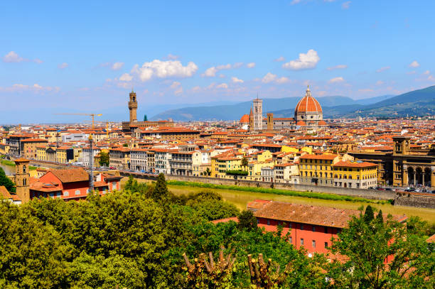 istock Florence, Italy. View from the Piazzetta Michelangelo. 823759382