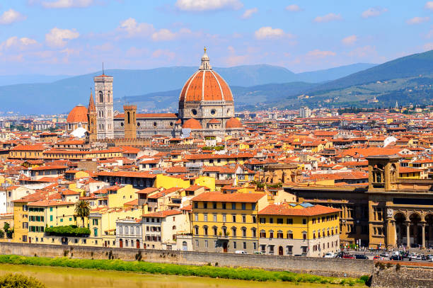 istock Florence, Italy. View from the Piazzetta Michelangelo. 823759416