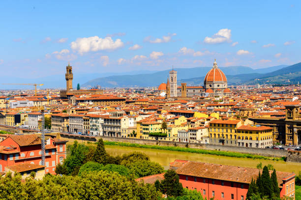 istock Florence, Italy. View from the Piazzetta Michelangelo. 823759424