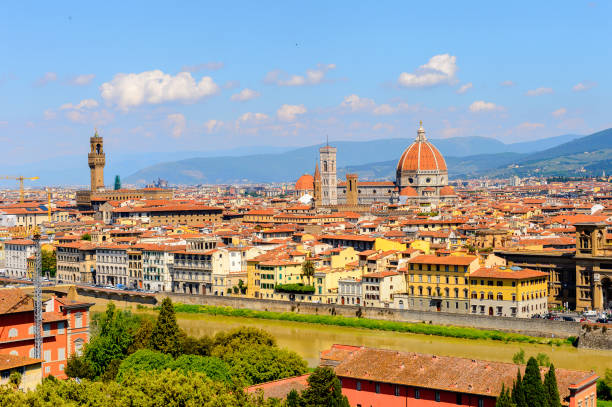 istock Florence, Italy. View from the Piazzetta Michelangelo. 823759498