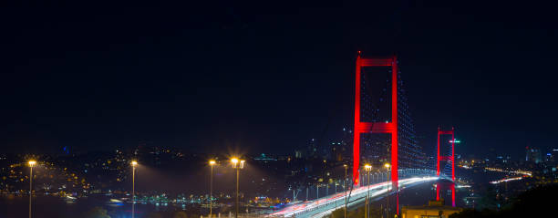 istock 15 july martyrs - Bosphorus bridge at sunset, Istanbul Turkey 823759528