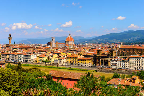 istock Florence, Italy. View from the Piazzetta Michelangelo. 823759686