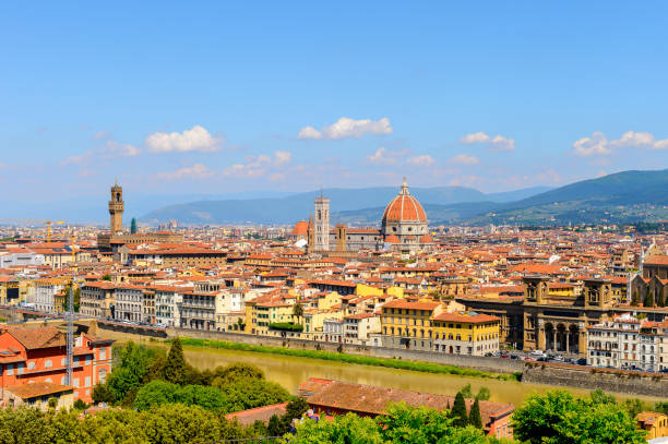 Florence, Italy. View from the Piazzetta Michelangelo.