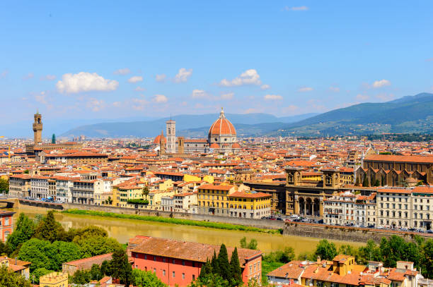 istock Florence, Italy. View from the Piazzetta Michelangelo. 823759984